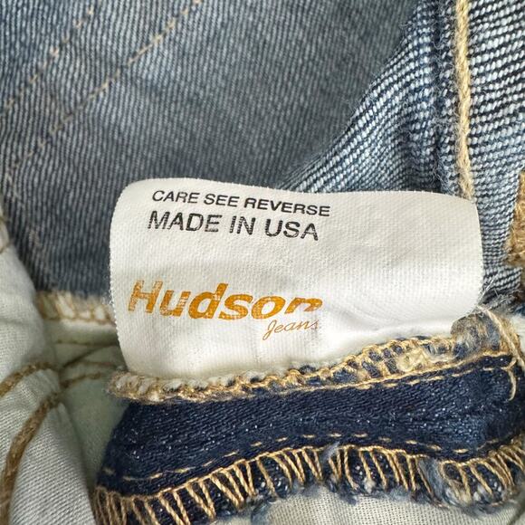 VTG Hudson Jeans Women's 28L Blue Vintage Bootcut Low rise Y2K 90s Made in USA - Picture 5 of 14
